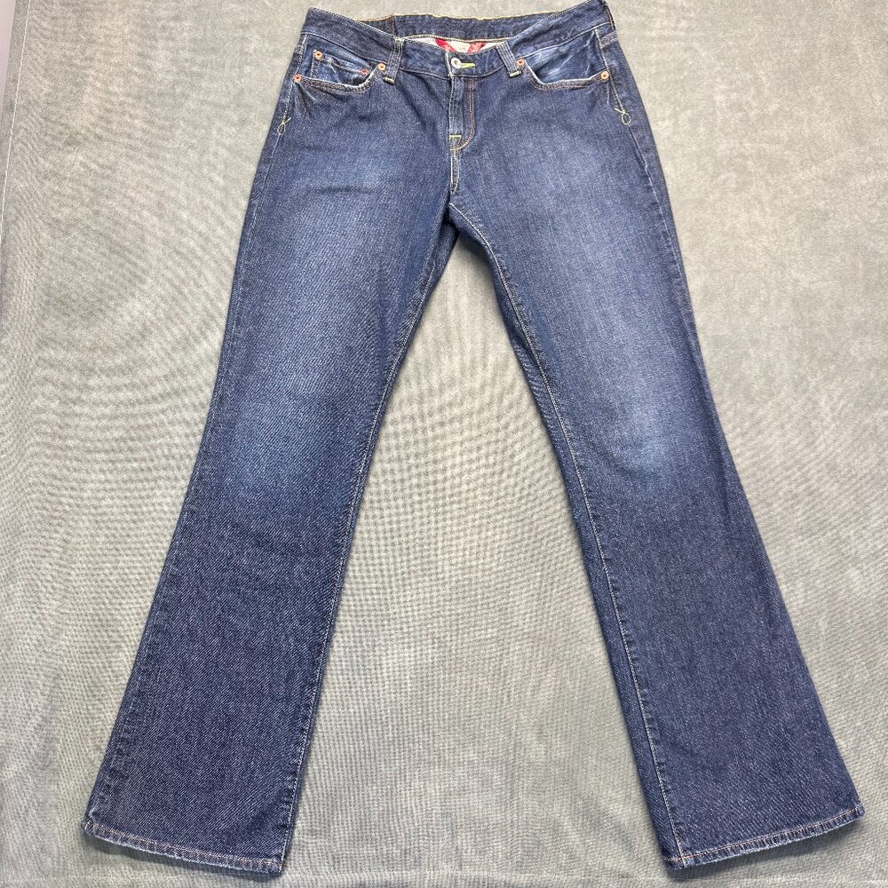 Lucky Brand Gene Montesano Bootcut Jeans Womens 14 Long Dark Wash
